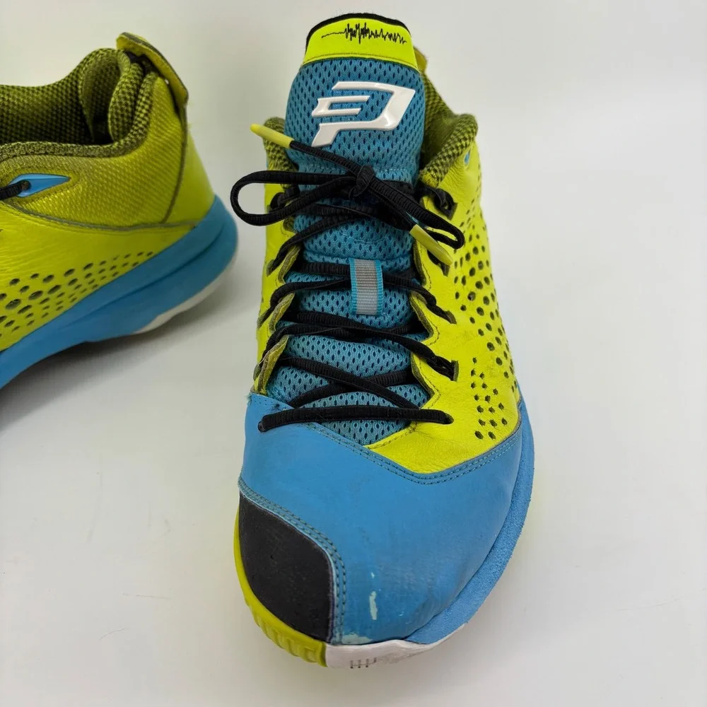 Good Jordan‎ CP3 VII AE Men Basketball Shoes 13 Blue Yellow Perforated Retro